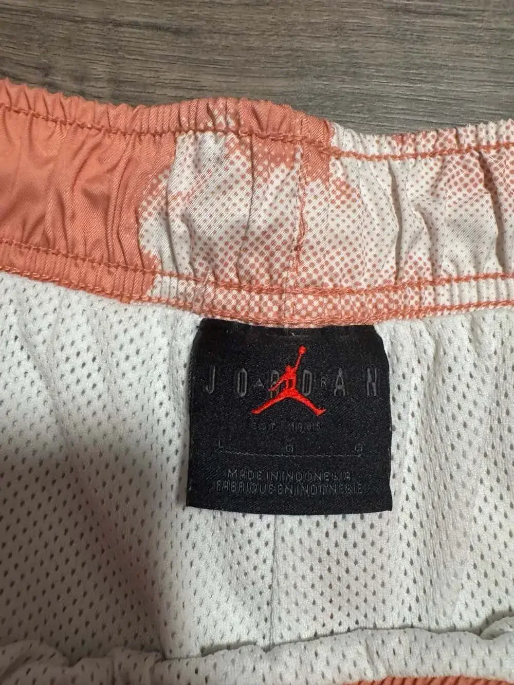 Air Jordan Essentials Poolside Shorts Pink Cloud Print